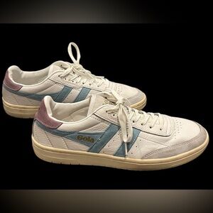 Gola Classics Women's Falcon Sneakers  Women’s Blue White Purple Suede Size 9